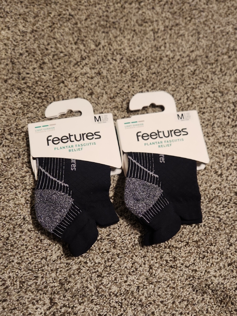 Plantar Fasciitis Relief Low-Cut Socks – Black (2 Pairs)